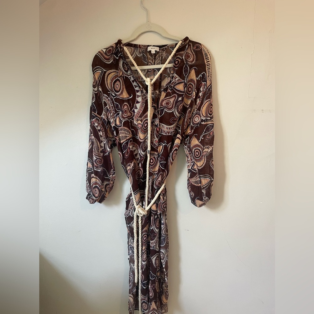 ALC coverup Palma silk linen blend
